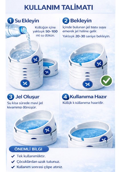 KOKUSUZ DUMANSIZ JEL KÜLLÜK ( 25 ADET )