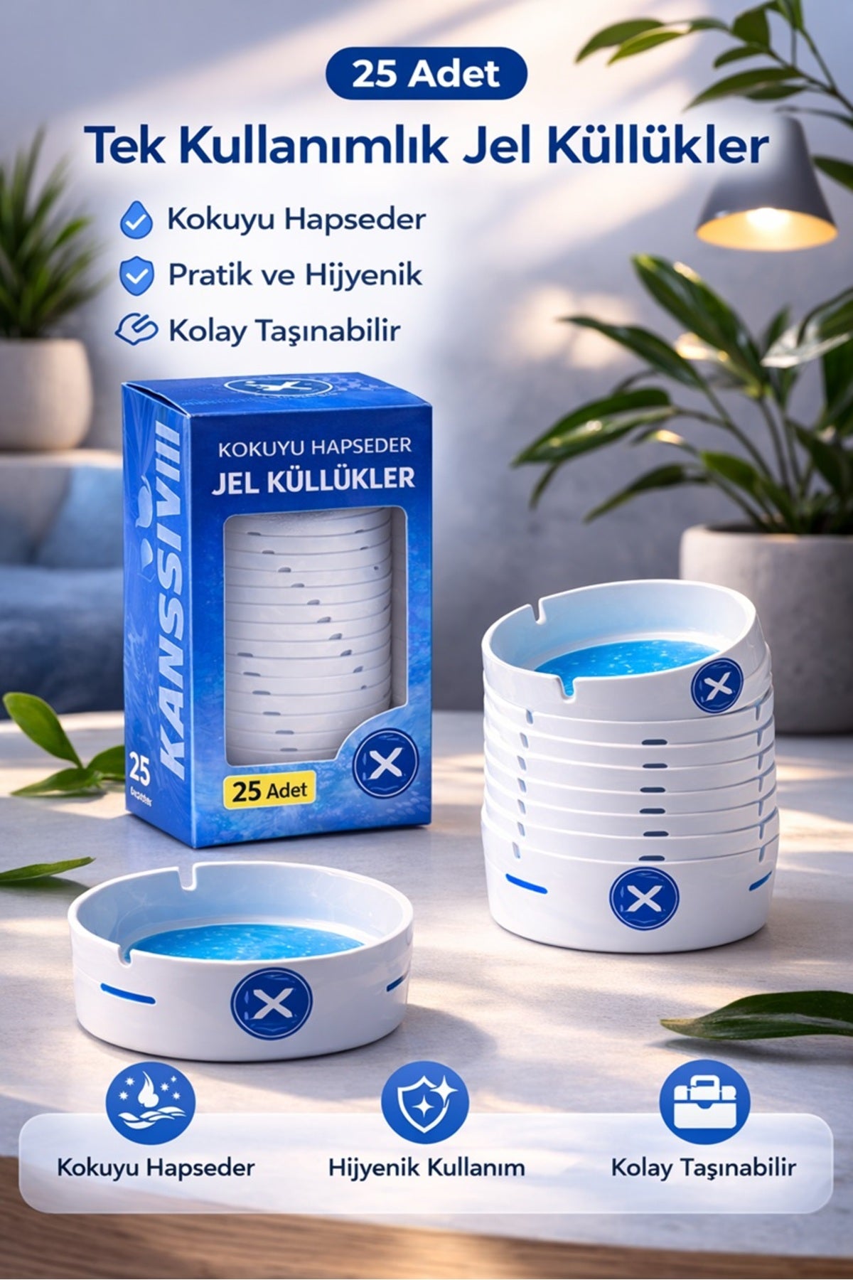 KOKUSUZ DUMANSIZ JEL KÜLLÜK ( 25 ADET )