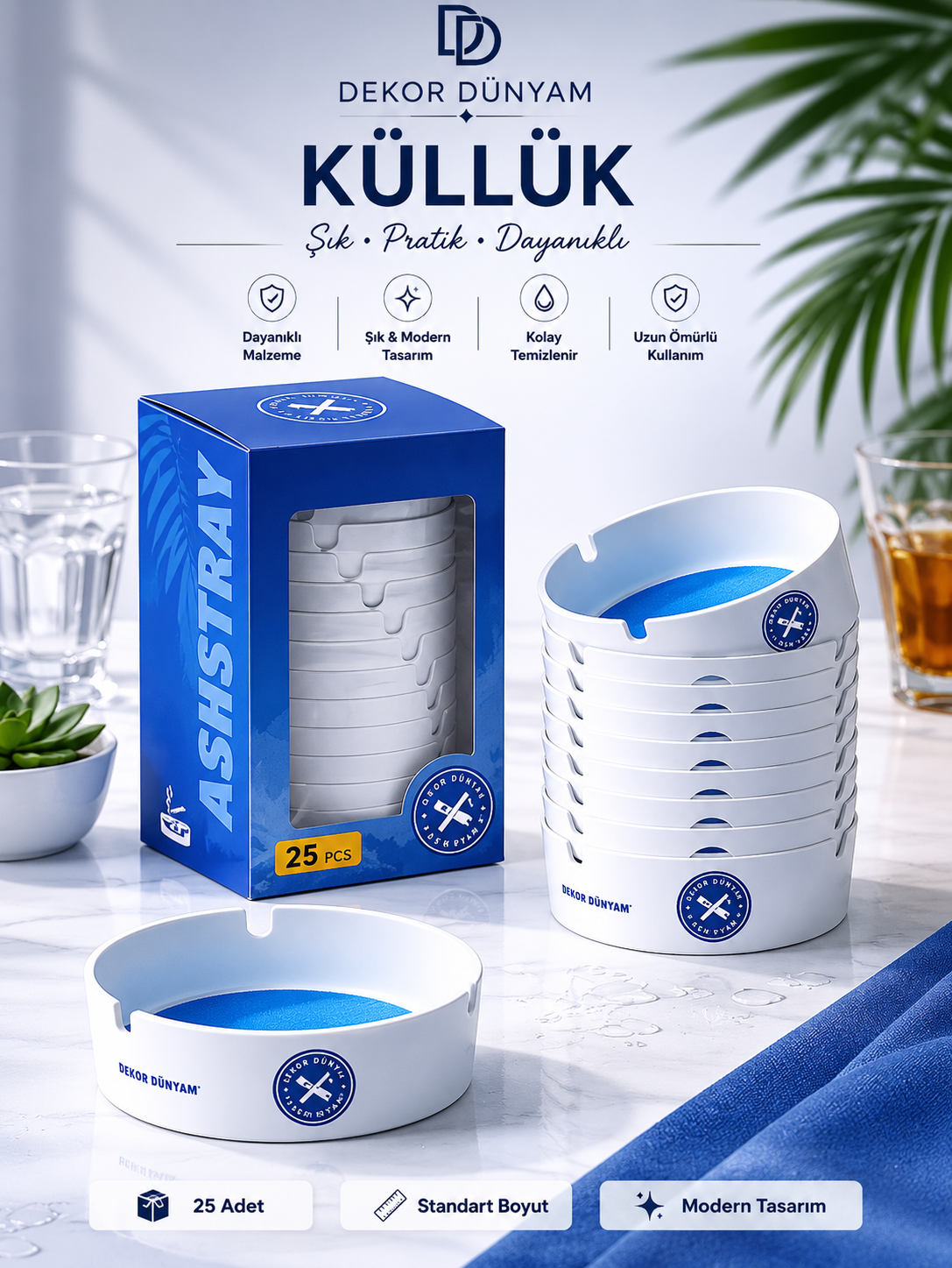 KOKUSUZ DUMANSIZ JEL KÜLLÜK ( 25 ADET )