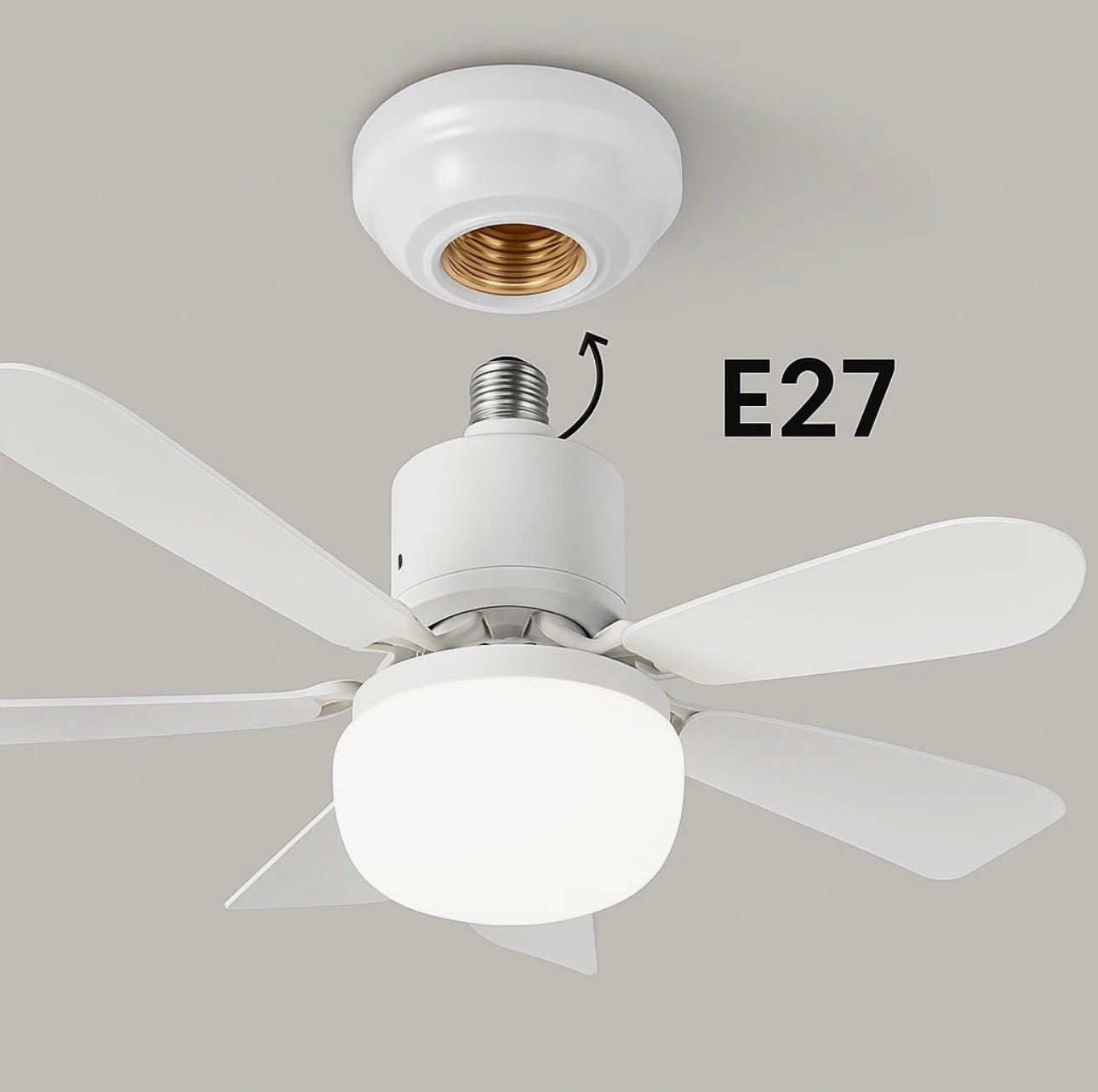 3 Renk İkisiBirArada Led Fan